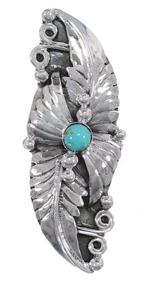Southwest Silver Turquoise Jewelry Ring Size 6-1/2 NS54797